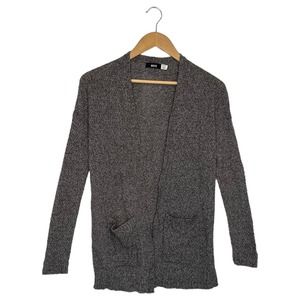 Urban Outfitters BDG Sweater Womens XS Open Front Knit Cardigan Pockets Gray